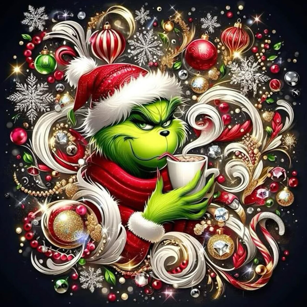 14X14 Inch - Christmas 5D Diamond Painting Kits for Adults(Holiday)